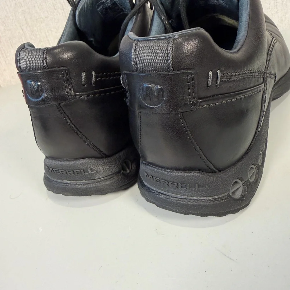 Merrell Shoes Patent‎ Pending Men Size 10.5 Leather Black Leather